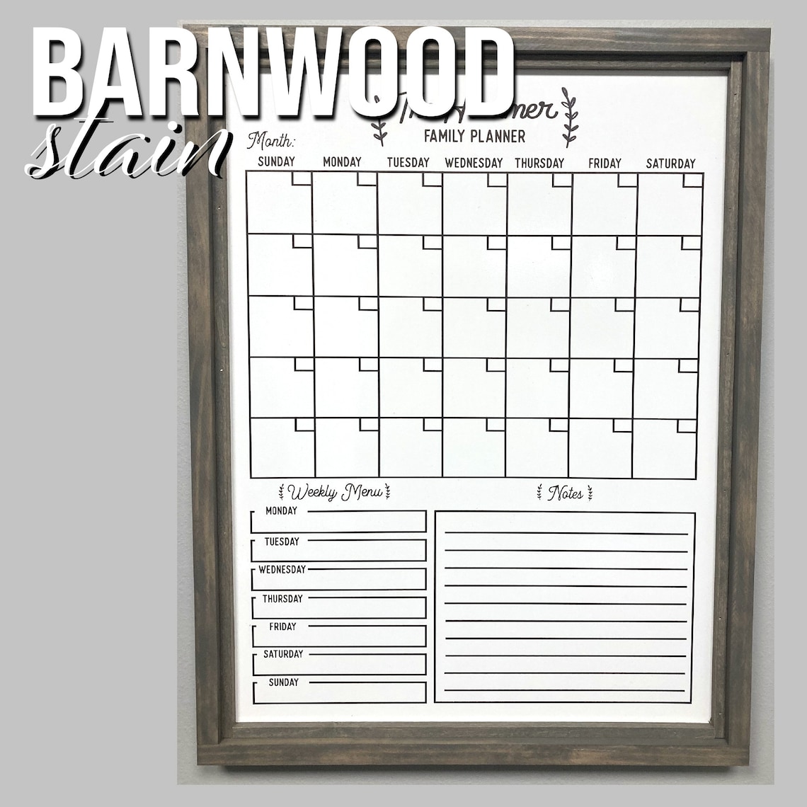Customizable Whiteboard Calendar, Family Planner - Image 3