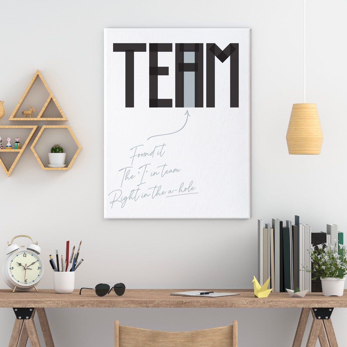 The I In Team Funny Adult Humor Office Wall Decor Sign Poster - Image 3