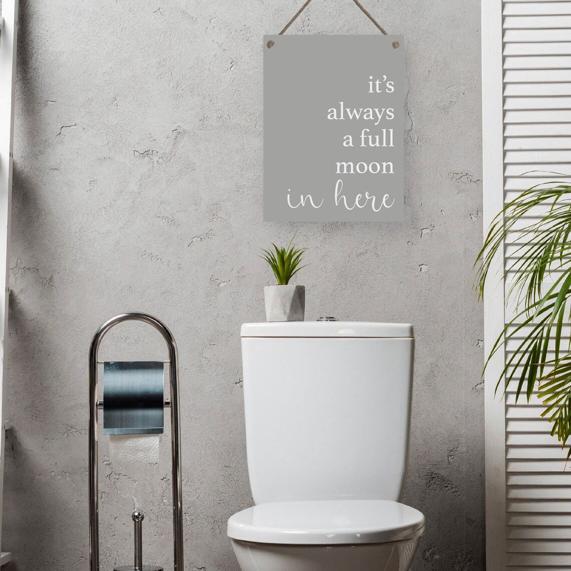 It's Always A Full Moon In Here Bathroom Poster - Image 2