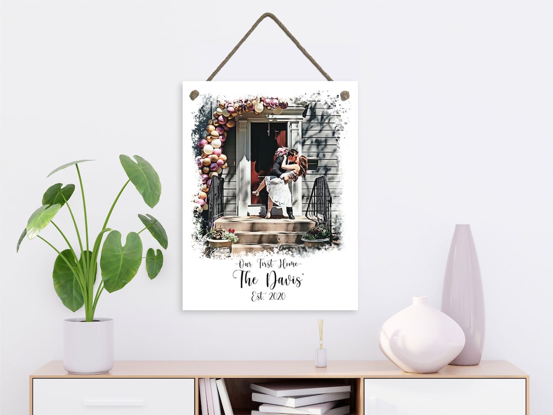 House Portrait, Oil Effect, First Home Gift Print - Image 3