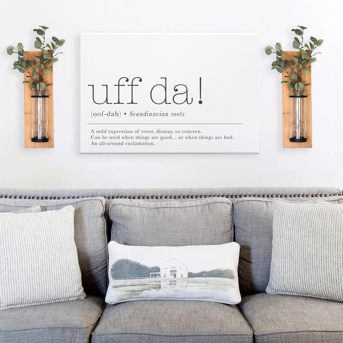 Uff Da Definition Framed Unframed File Options Available Funny Midwestern Humor Wall Decor Dorm Bedroom Signs - Image 3