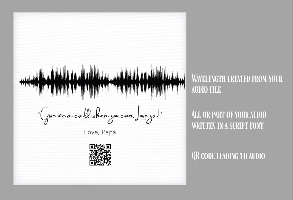 You'll Always Be My Best Friend Soundwave QR Code Friendship Poster - Image 2