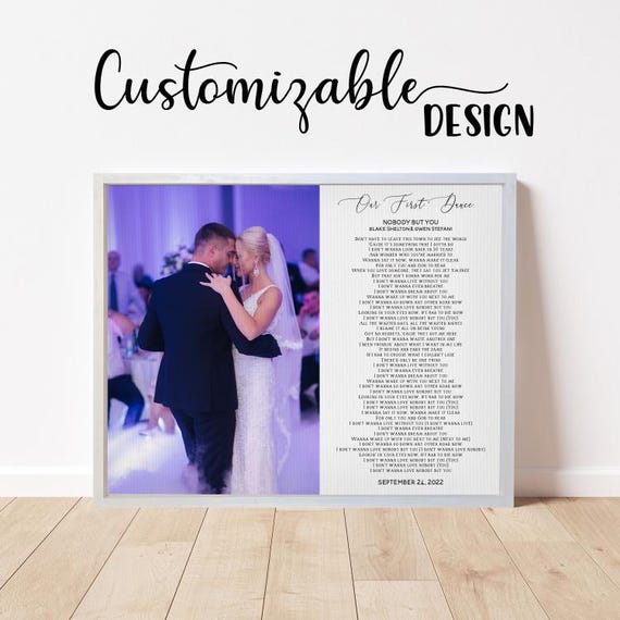 Our First Dance Framed Unframed File Options Available Gifts For Him Gifts For Her Anniversary Gift Wedding