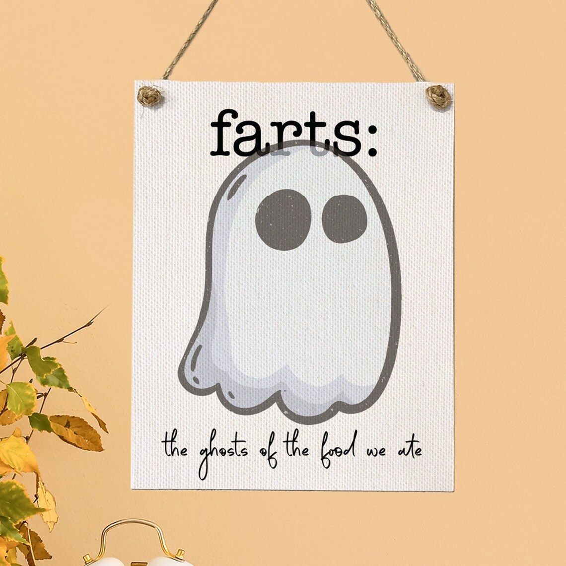 Farts Funny Bathroom Fall Decor, Poster Print - Image 2
