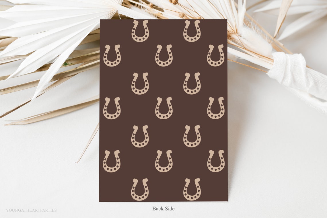 Wild West Cowboy Baby Shower Invitation Editable Template Print - Image 5