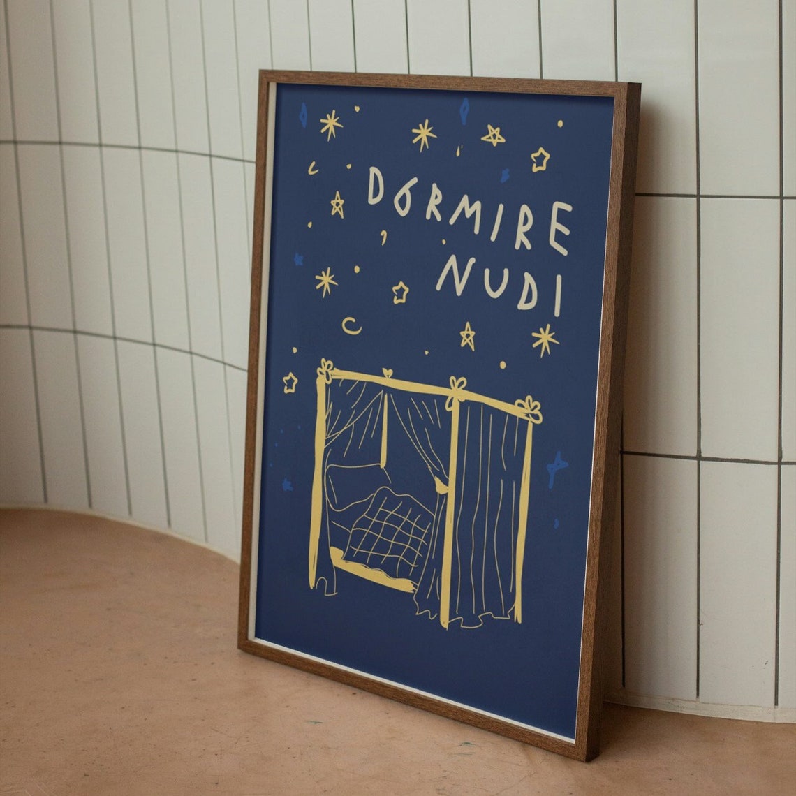 Italian Bedroom Celestial Typography Art Print