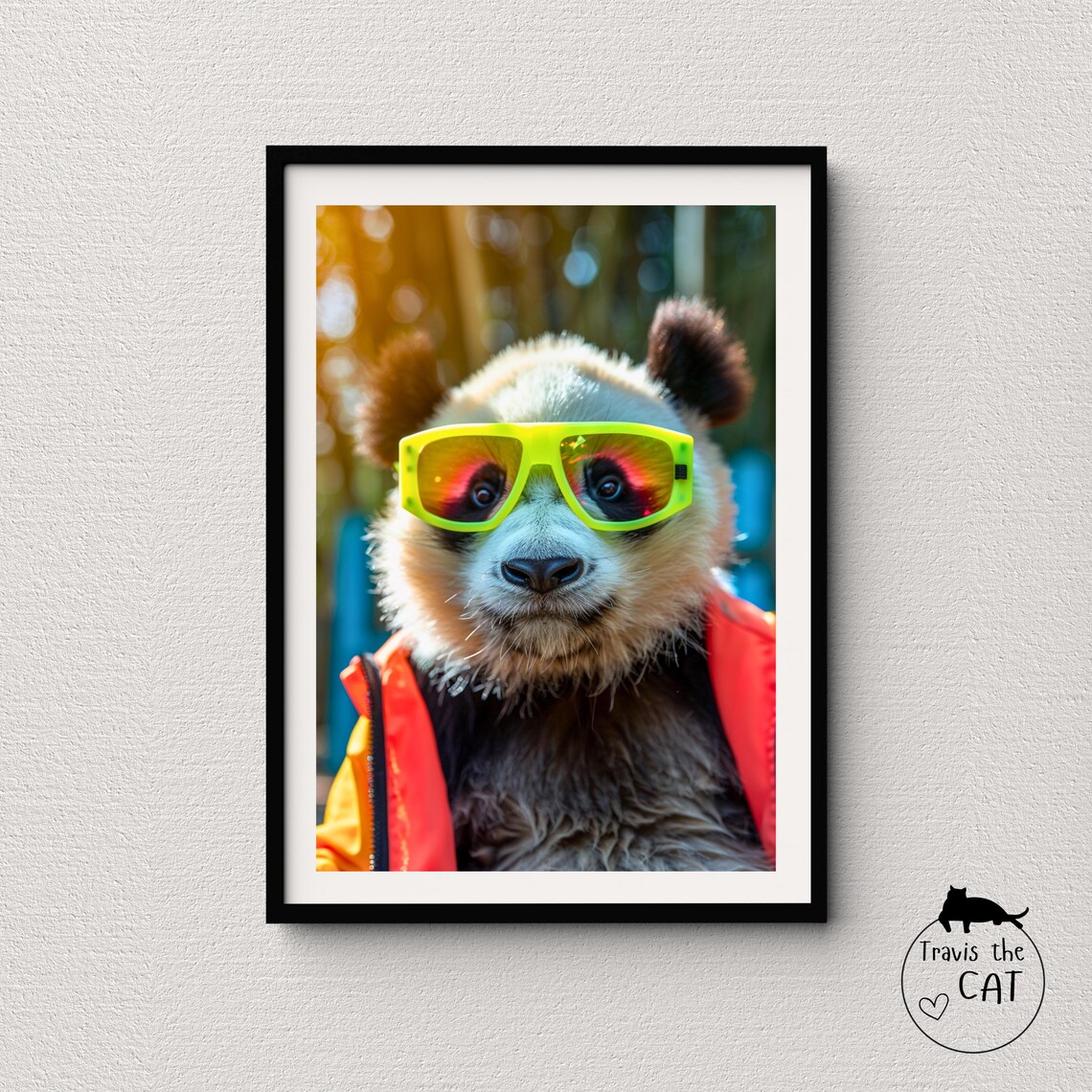 Panda Bear Print for Wildlife Enthusiasts, Realism