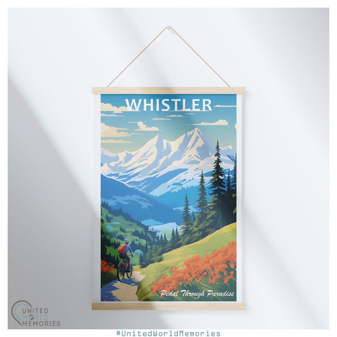 Whistler Mountain Biking Trail Paradise Summer Adventure Poster - Image 5