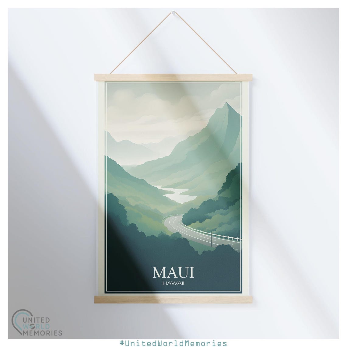 Maui Hawaii Hana Highway Green Valley Road Scenic Travel Poster - Image 5