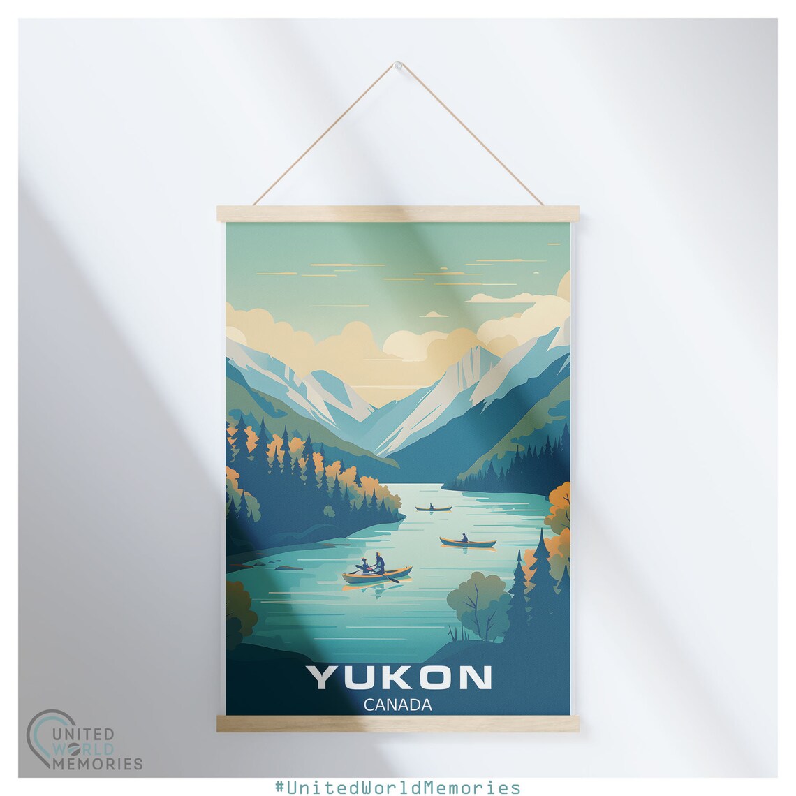 Yukon River Adventure, Vintage Retro Travel Poster - Image 5