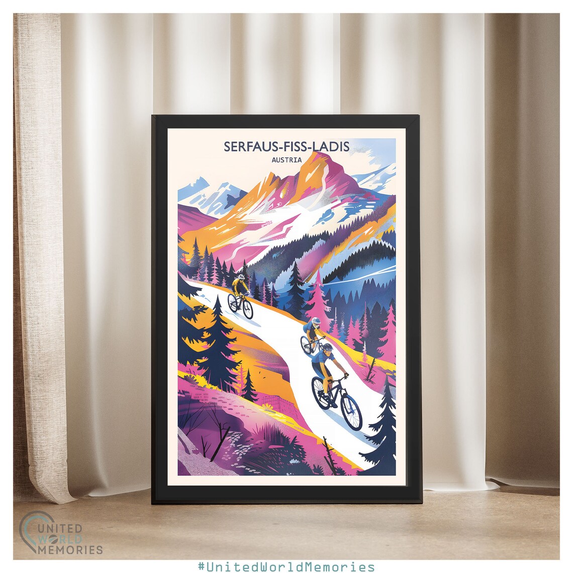 Serfaus-Fiss-Ladis Austria Downhill Mountain Bike Adventure Poster - Image 4