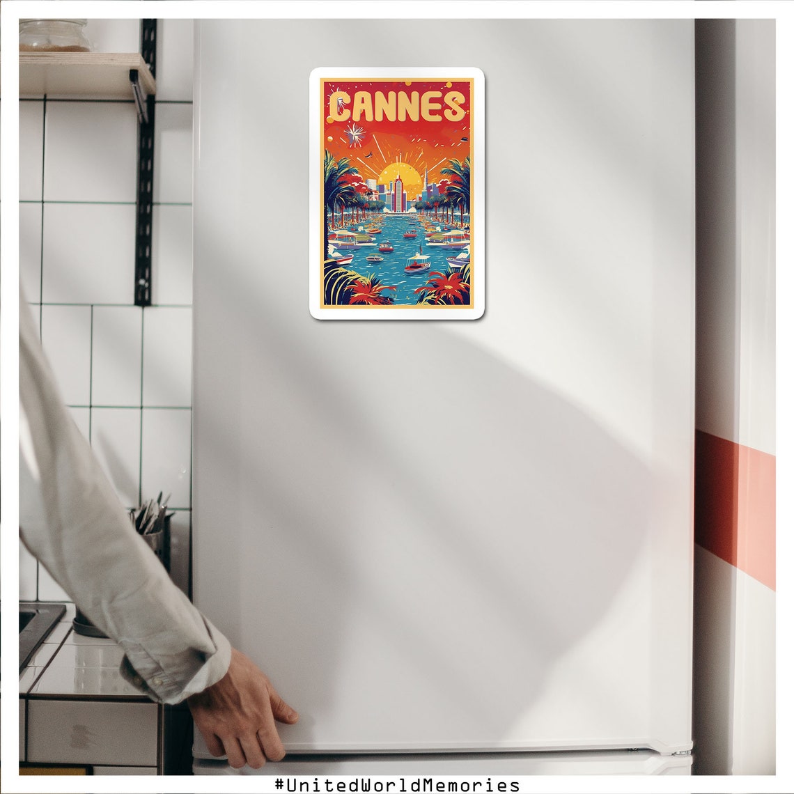 French Riviera Travel Poster Cannes Poster France Poster French Riviera Wall Art French Riviera Gift Cannes Film Festival Poster - Image 4