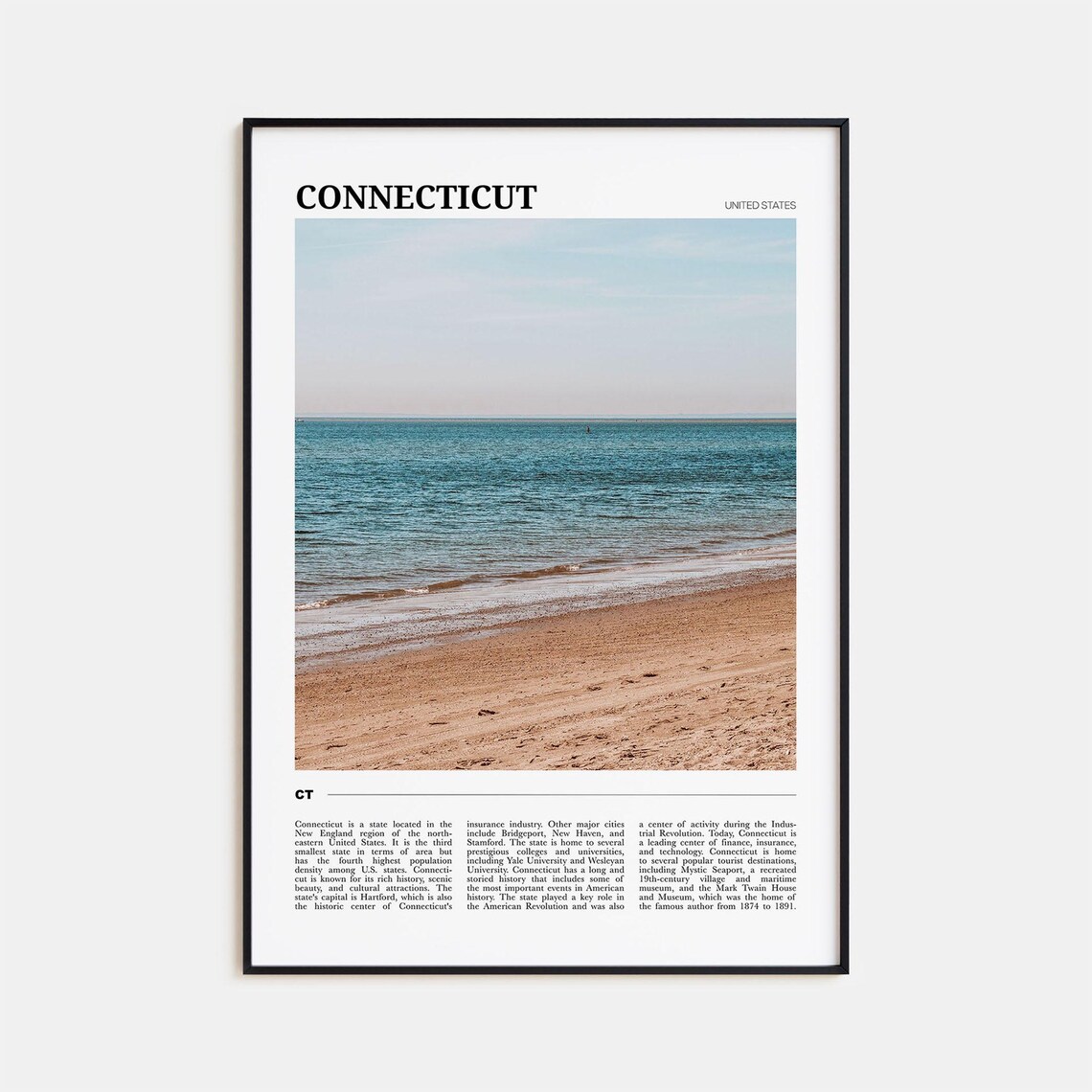 Connecticut Travel Poster No 2, Connecticut Travel Poster