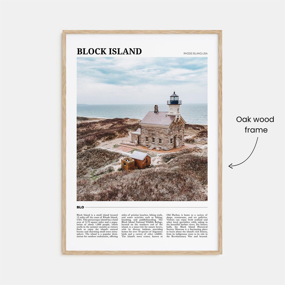 Block Island Travel Poster, Rhode Island Wall Art - Image 3