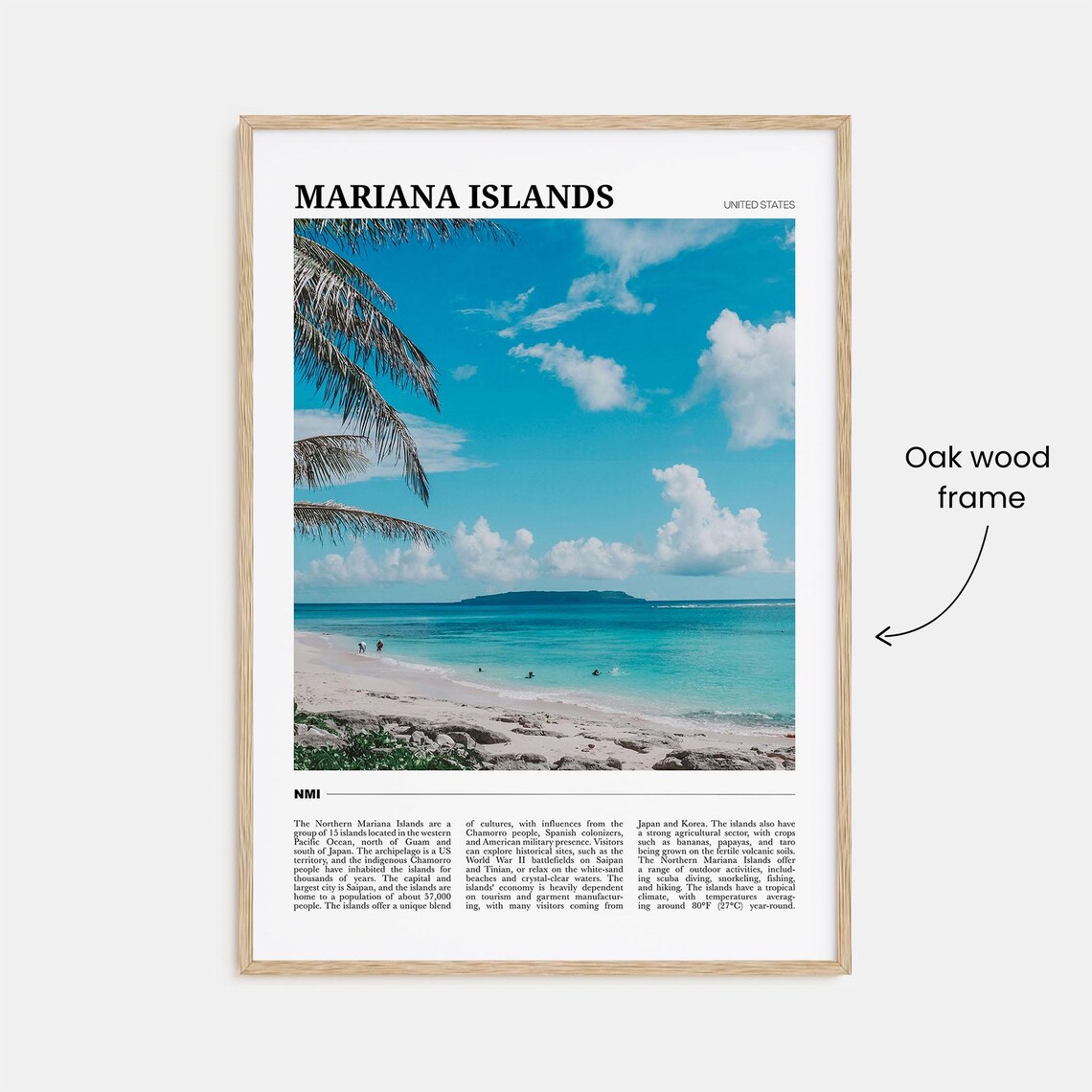 Northern Mariana Islands Travel Poster, Place Print - Image 3