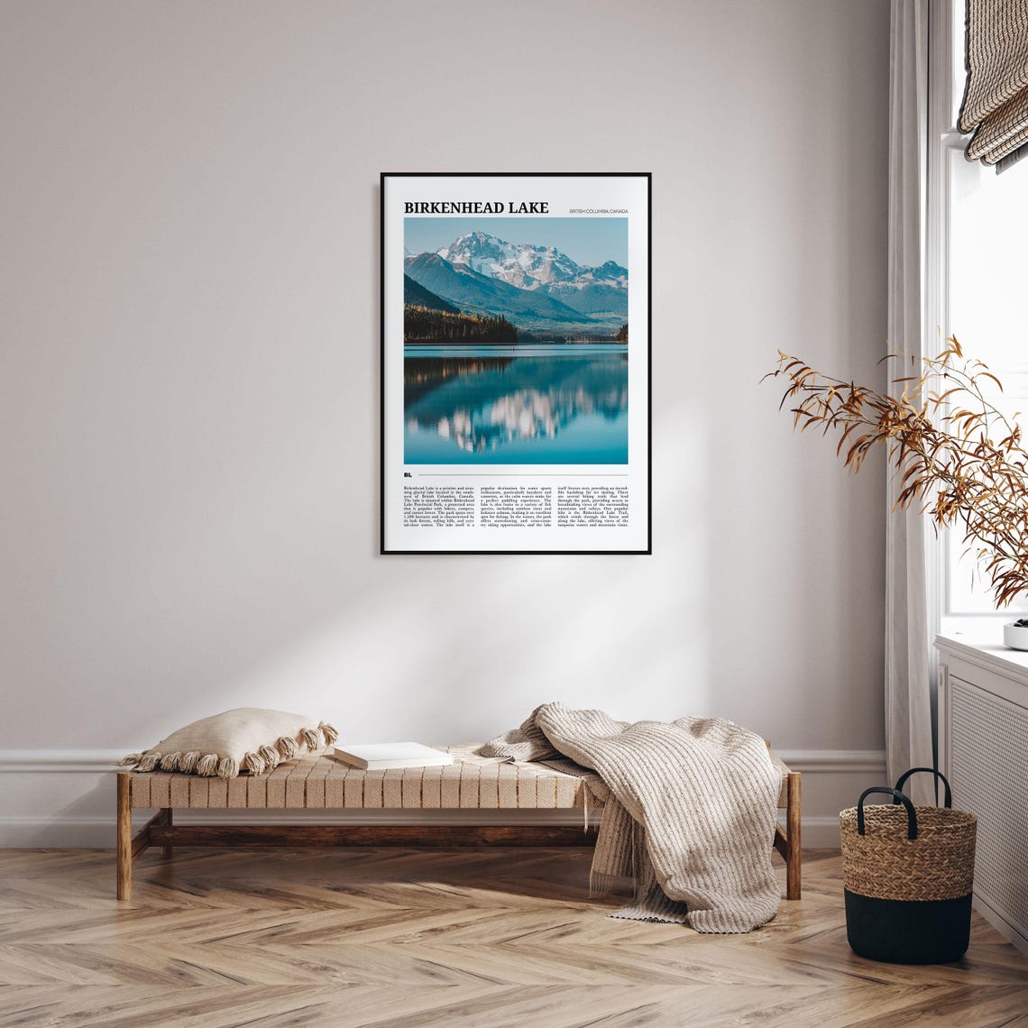 Birkenhead Lake British Columbia Glacier Lake Reflection Poster - Image 4