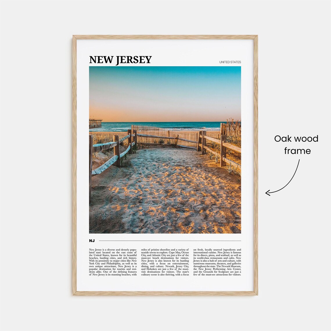 New Jersey Travel Poster No. 2, USA Art Print - Image 3