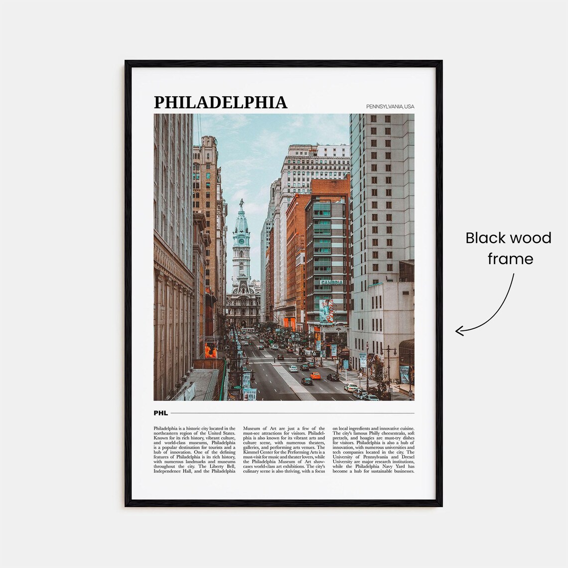 Philadelphia Travel Poster, Pennsylvania USA Art Print - Image 2