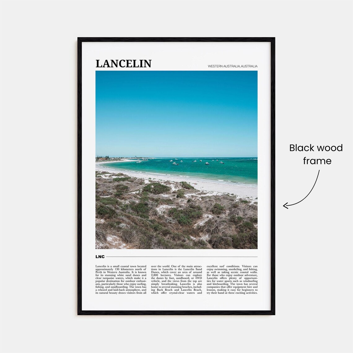 Lancelin Travel Poster, Western Australia Travel Poster - Image 2