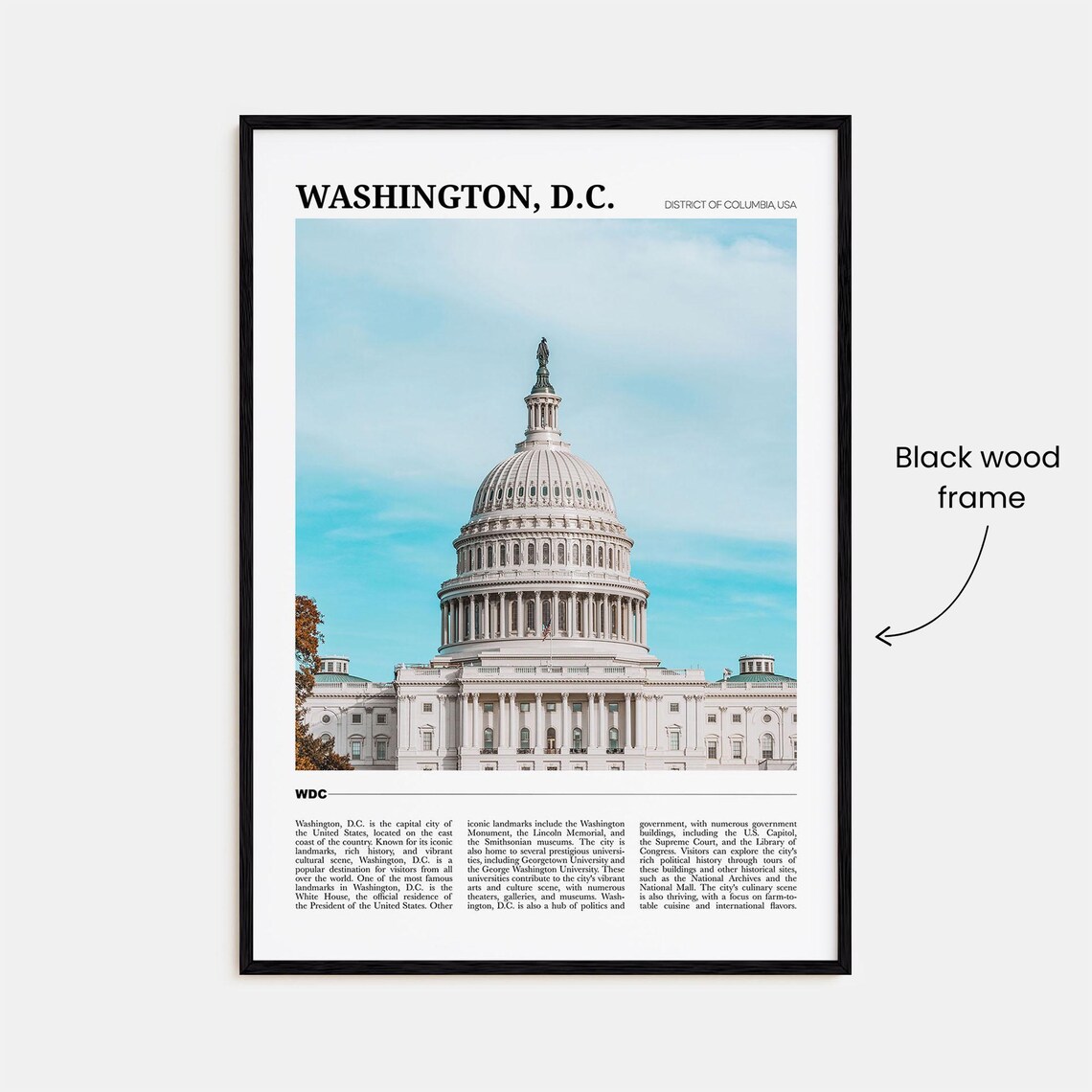 Washington DC Travel Poster, USA Wall Art - Image 2