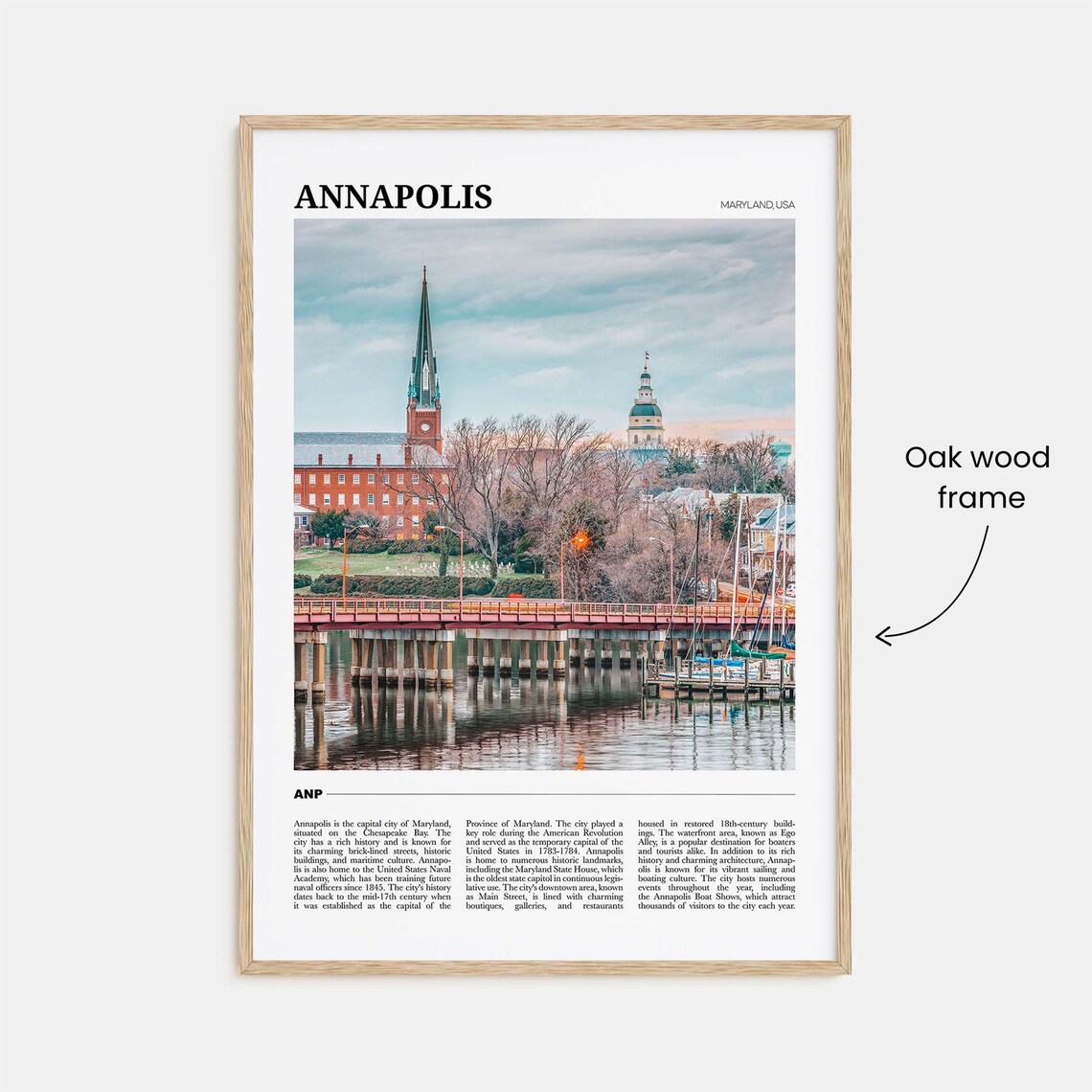Annapolis Travel Poster, Maryland USA Art Print - Image 3