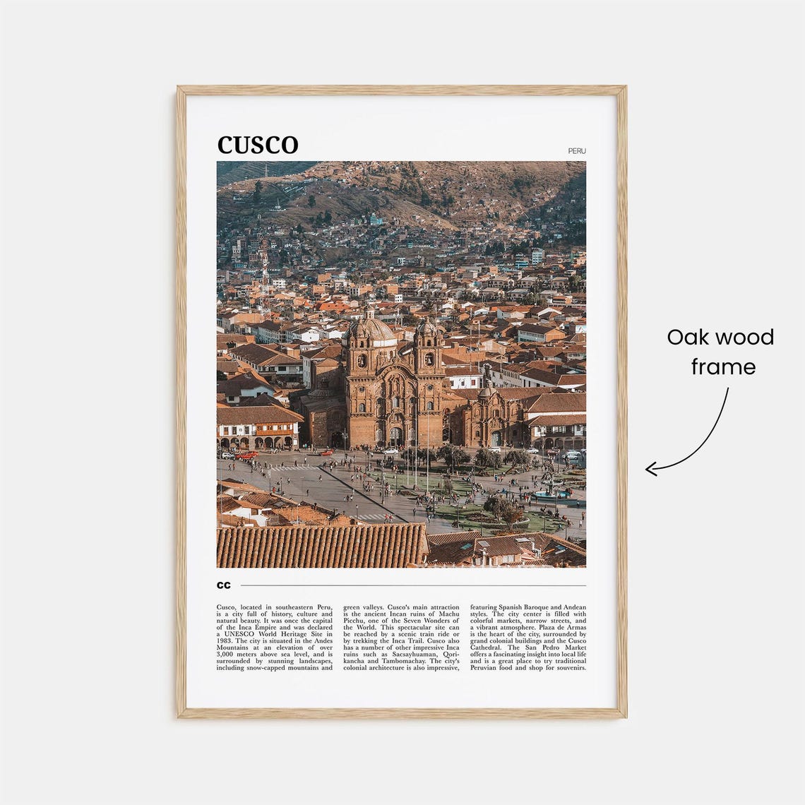 Cusco Travel Poster Cusco Wall Art Cusco Poster Print Cusco Photo Cusco Decor Peru - Image 3