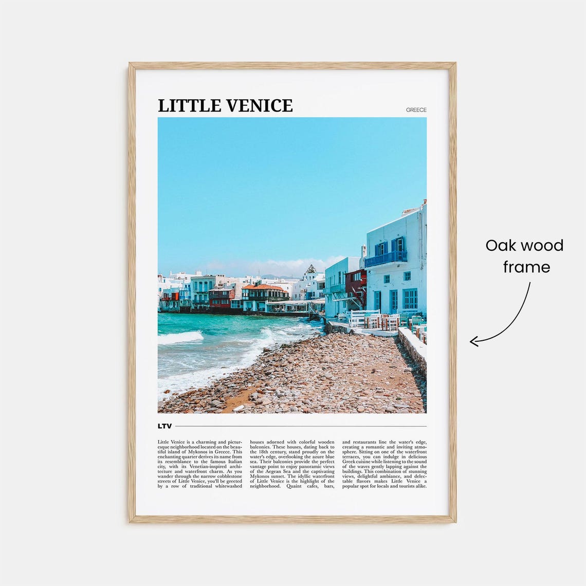 Little Venice Travel Poster Mykonos Little Venice Wall Art Little Venice Poster Print Little Venice Photo Little Venice Decor Greece - Image 3