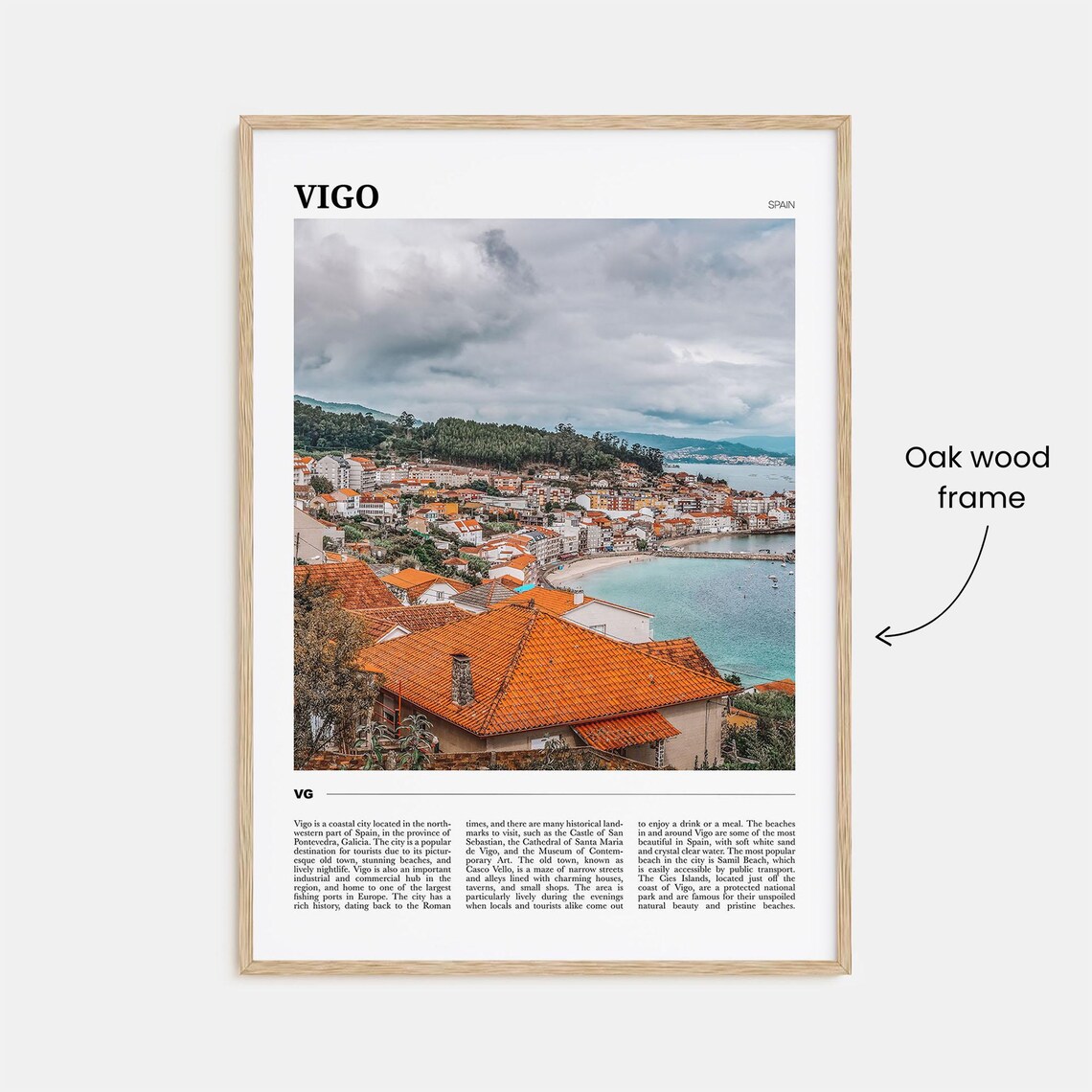 Vigo Travel Poster, Spain Wall Art Print - Image 3
