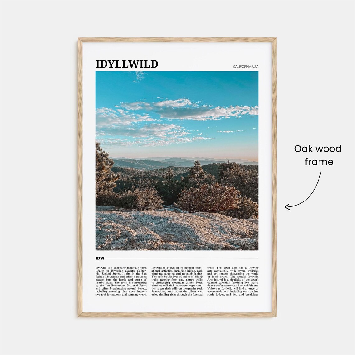 Idyllwild Travel Poster, California USA Art Print - Image 3