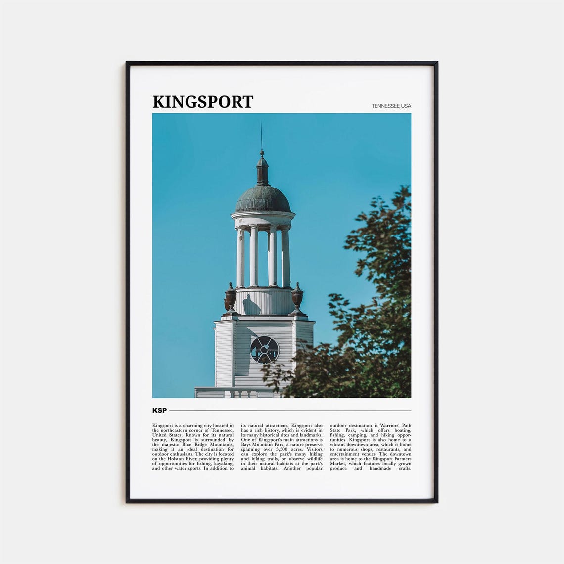 Kingsport Travel Poster Kingsport Wall Art Kingsport Poster Print Kingsport Photo Kingsport Decor Tennessee Usa