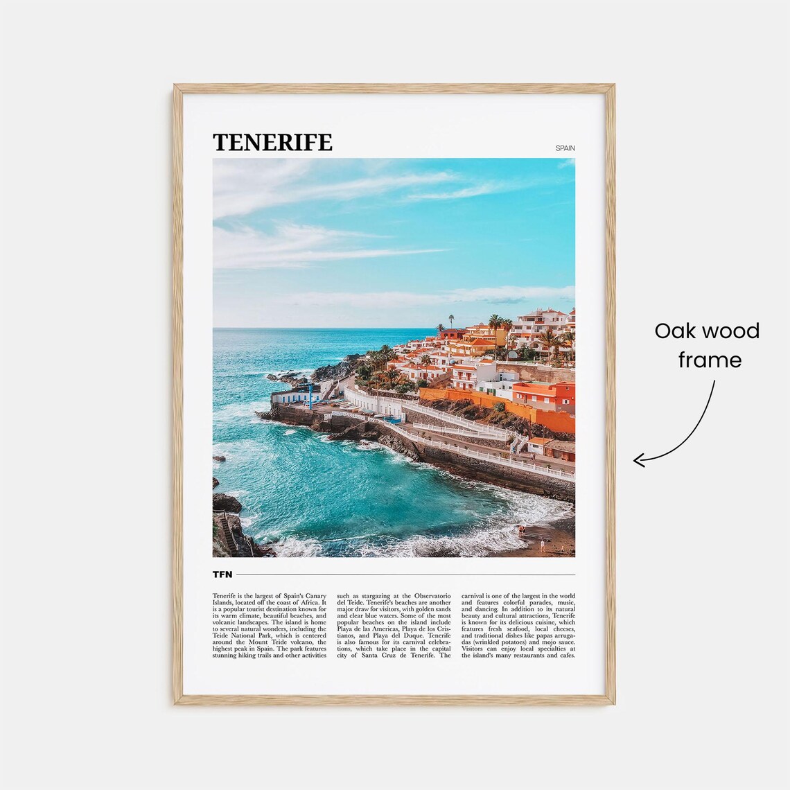 Tenerife Travel Poster, Spain Wall Art Print - Image 3