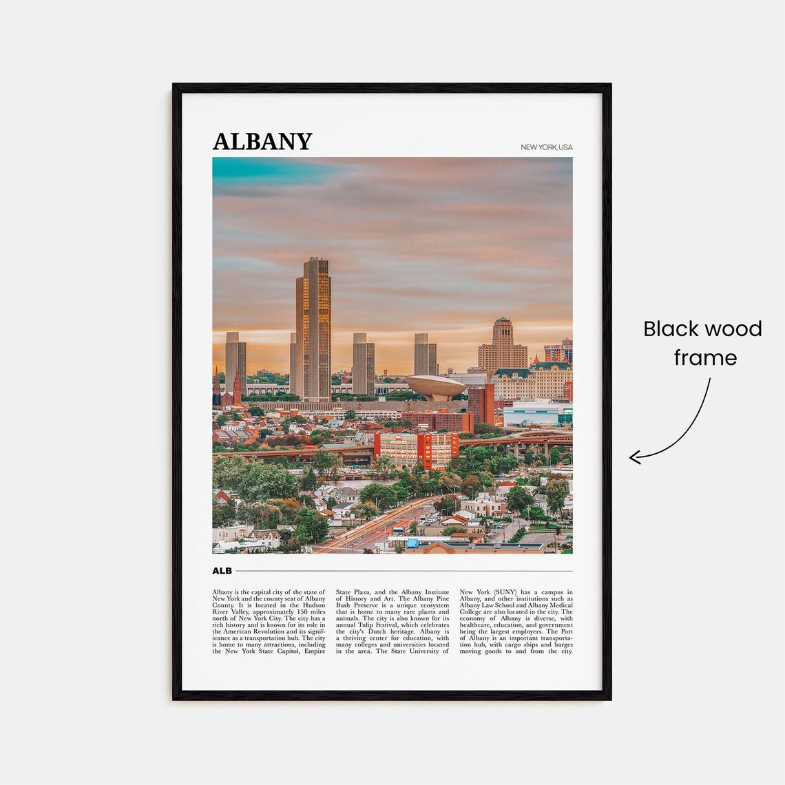 Albany Travel Poster, New York Wall Art Print - Image 2