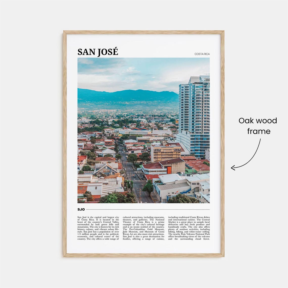 San Jose Travel Poster Costa Rica San Jose Wall Art San Jose Poster Print San Jose Photo San Jose Decor Costa Rica - Image 3