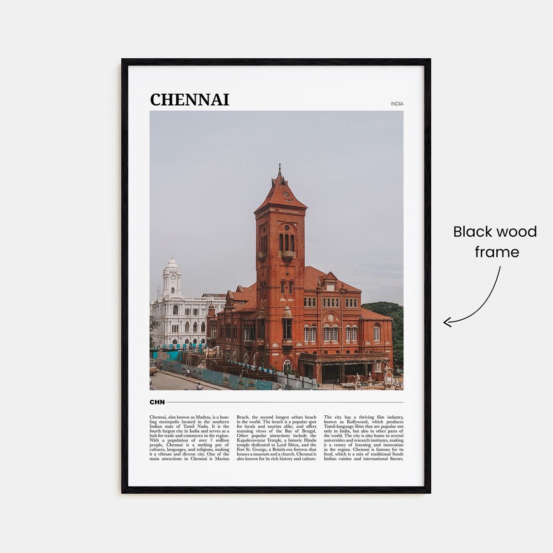 Chennai Photo Poster Print - Image 2