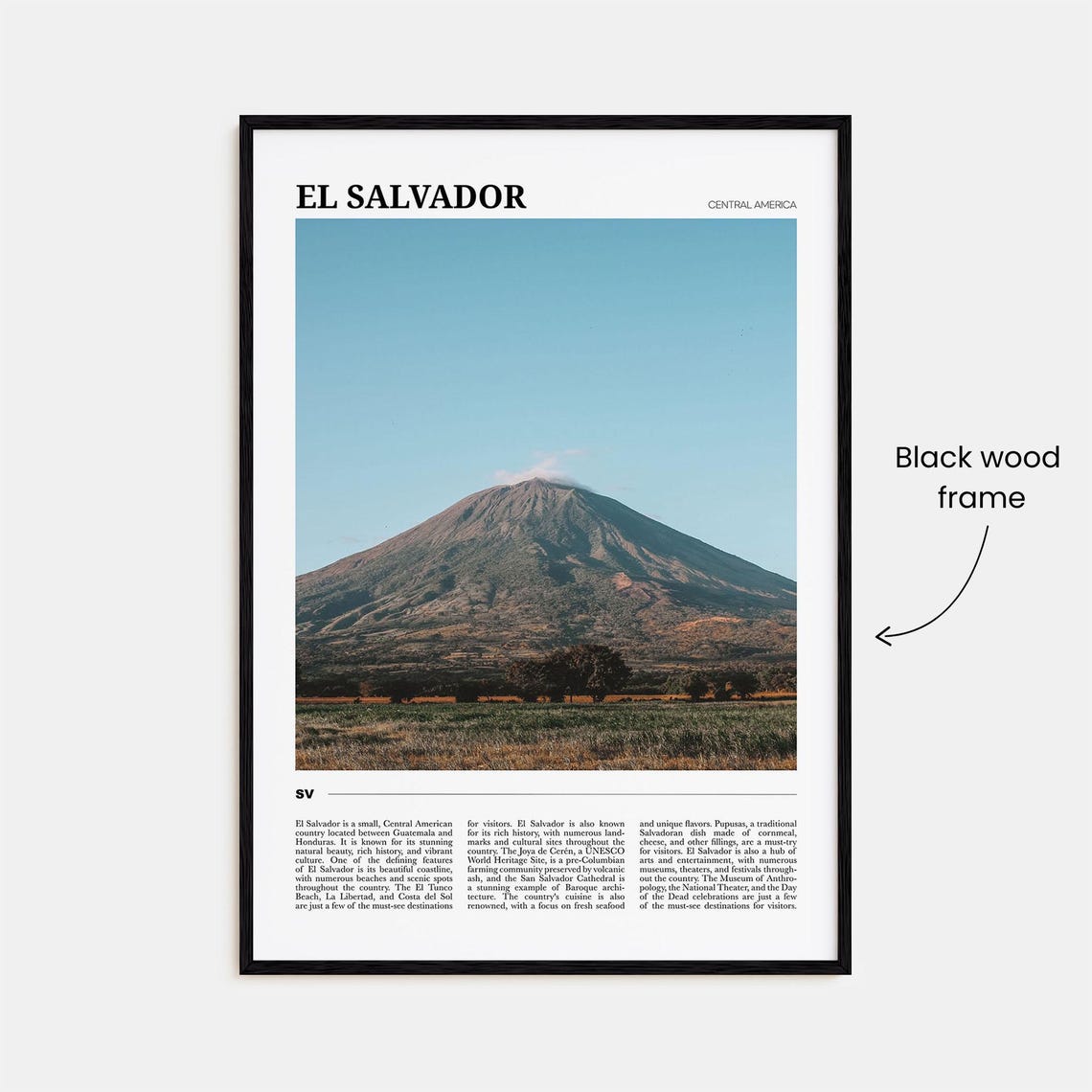 El Salvador Travel Poster El Salvador Wall Art El Salvador Poster Print El Salvador Photo El Salvador Decor Central America - Image 2