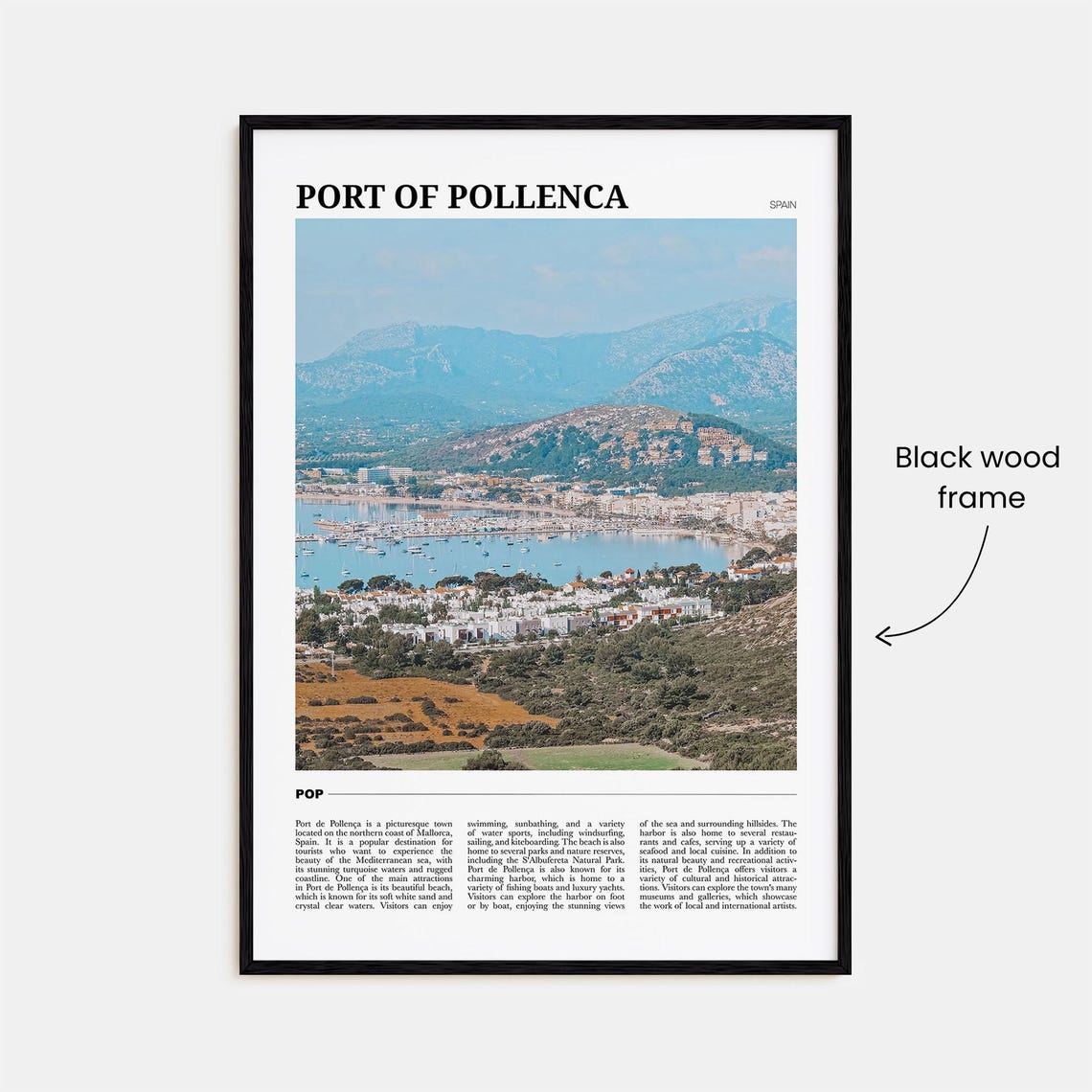 Port Of Pollenca Travel Poster Port Of Pollenca Wall Art Port Of Pollenca Poster Print Port Of Pollenca Photo Port Of Pollenca Decor - Image 2