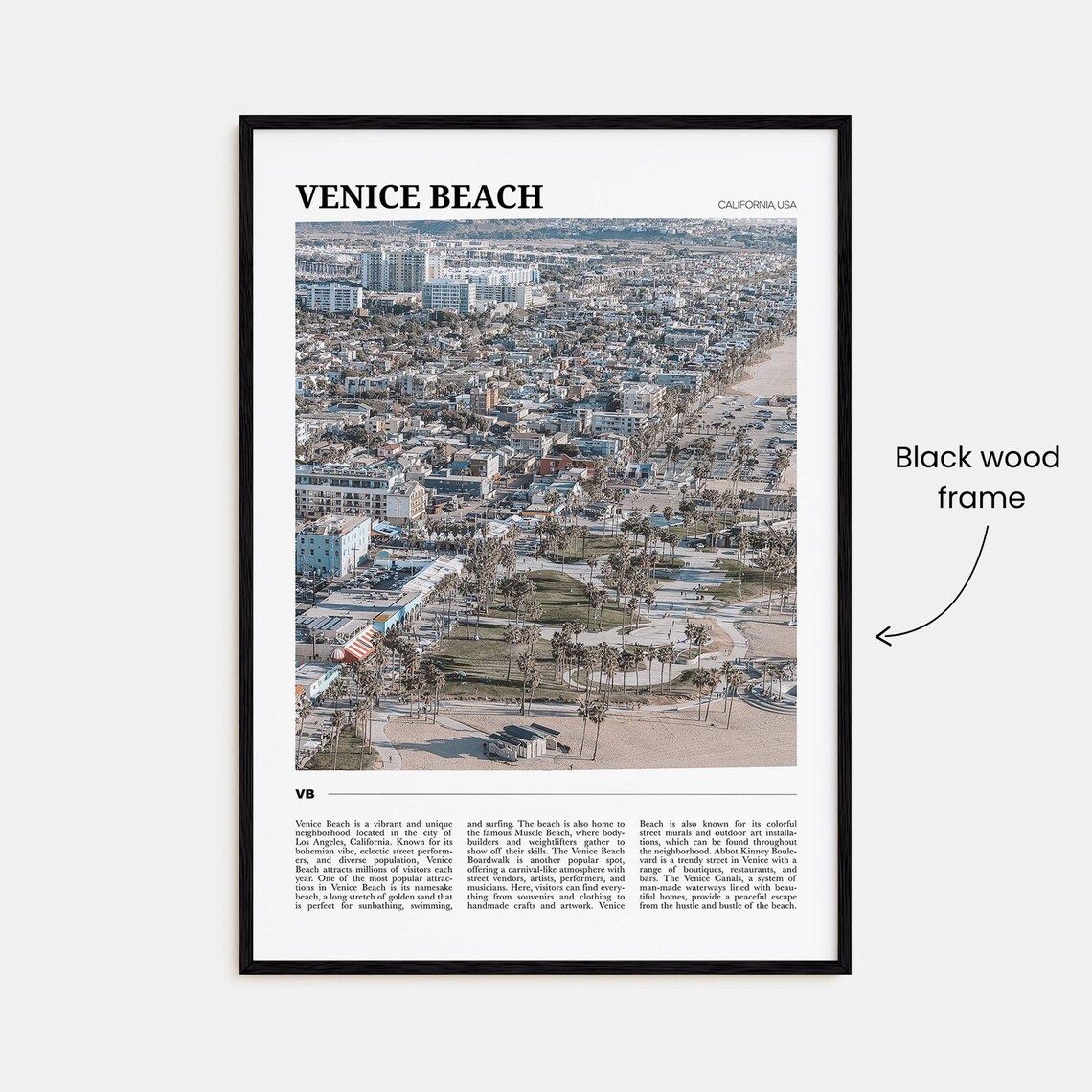 Venice Beach Travel Poster, California USA - Image 2