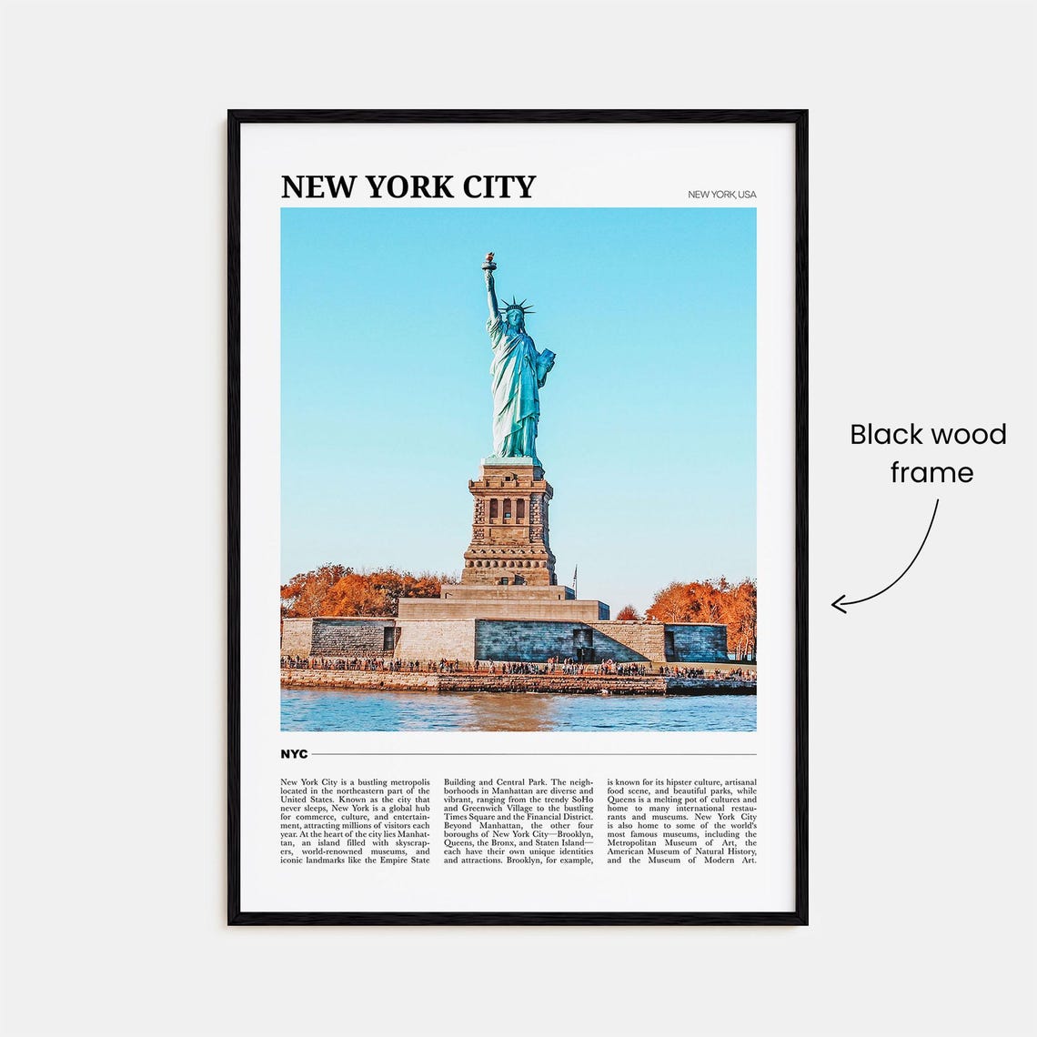 New York City Travel Poster No 2 New York City Wall Art New York City Poster New York City Photo New York City Decor New York Usa - Image 2