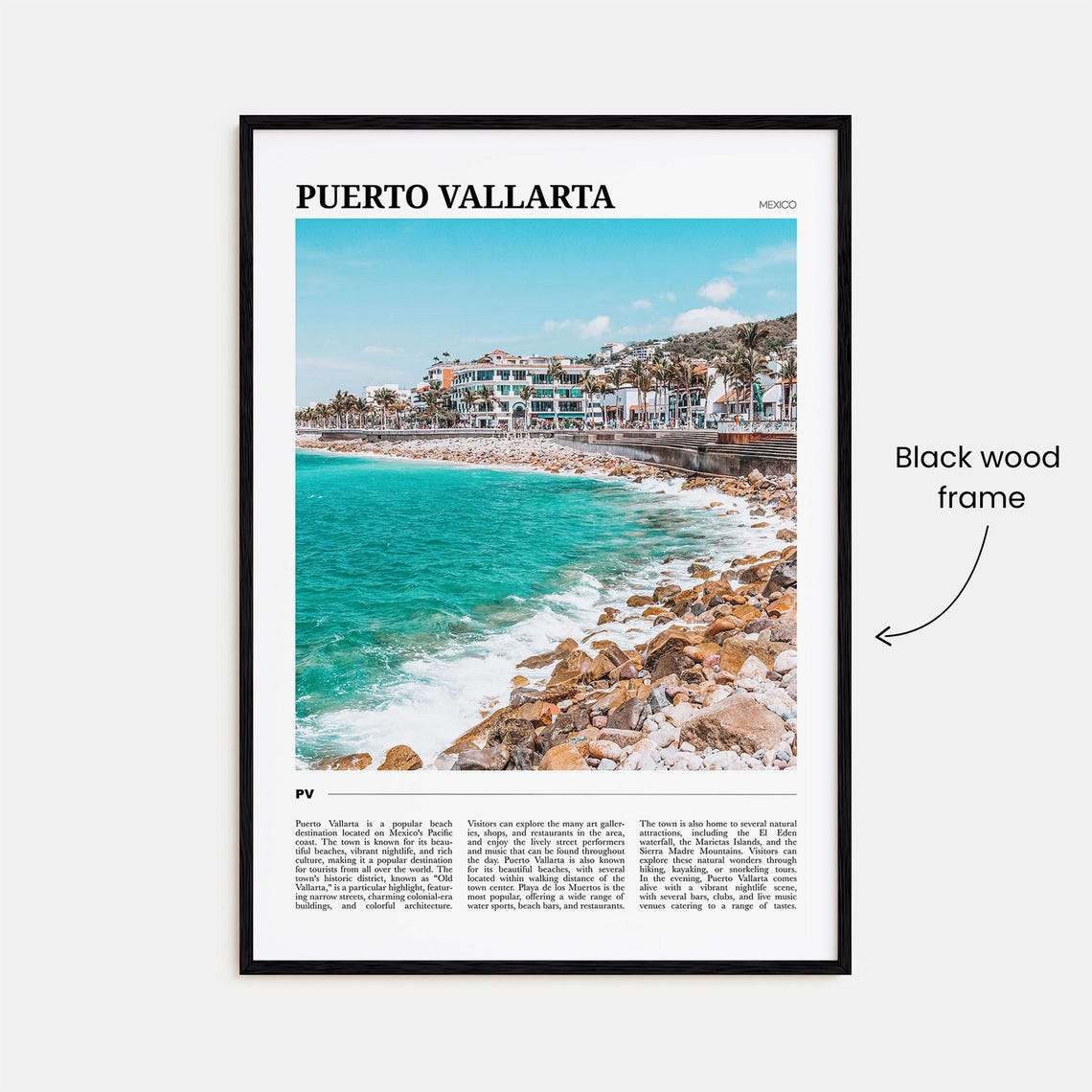 Puerto Vallarta Travel Poster Puerto Vallarta Wall Art Puerto Vallarta Poster Print Puerto Vallarta Photo Puerto Vallarta Decor Mexico - Image 2