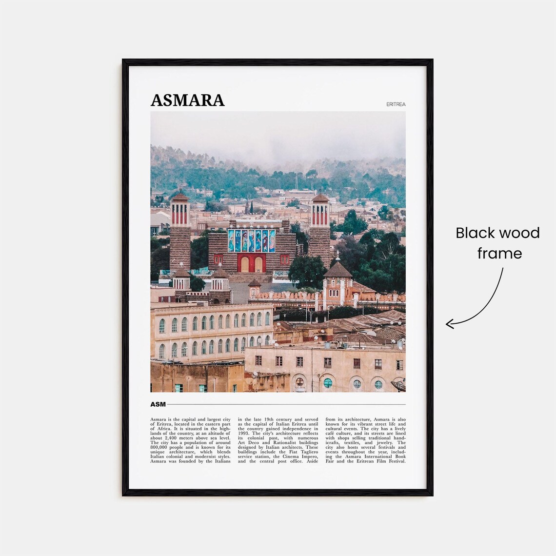 Asmara Travel Poster No. 2, Eritrea Travel Poster - Image 2