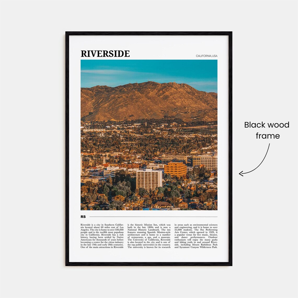 Riverside Travel Poster, California Wall Art Print - Image 2