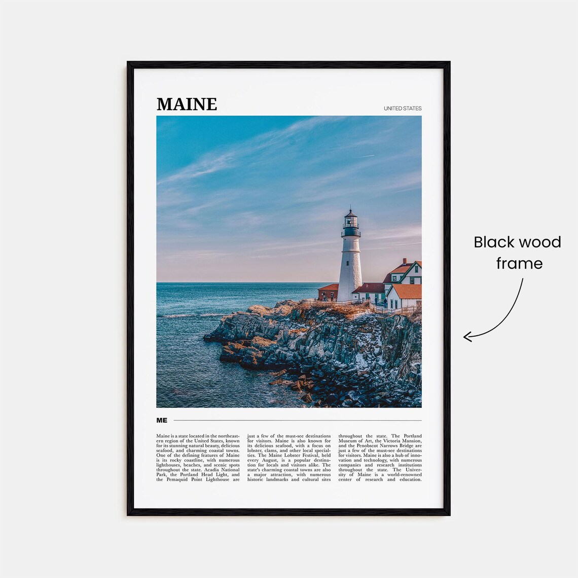 Maine Travel Poster, Maine Wall Art, USA Decor - Image 2