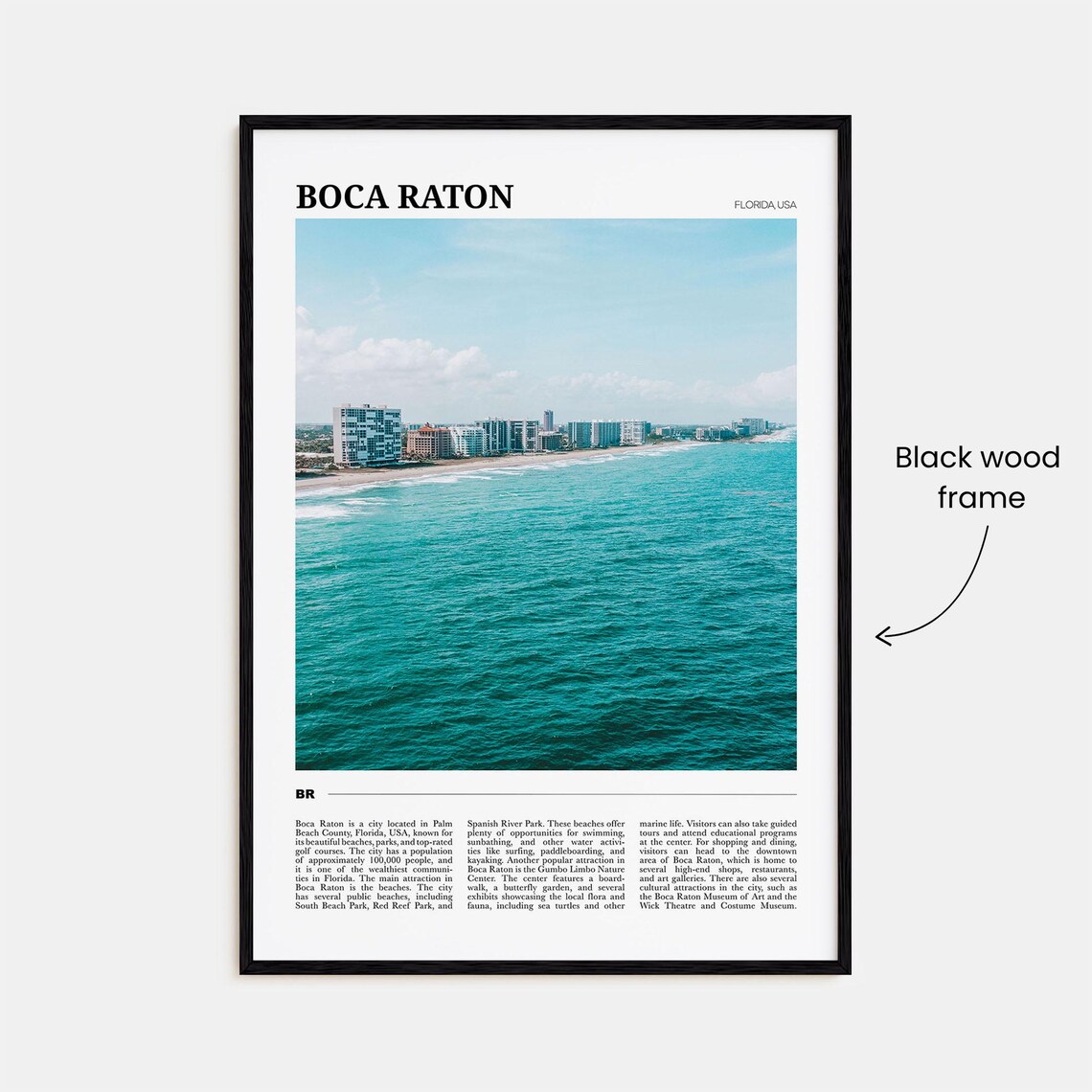 Boca Raton Travel Poster, Florida USA Art Print - Image 2