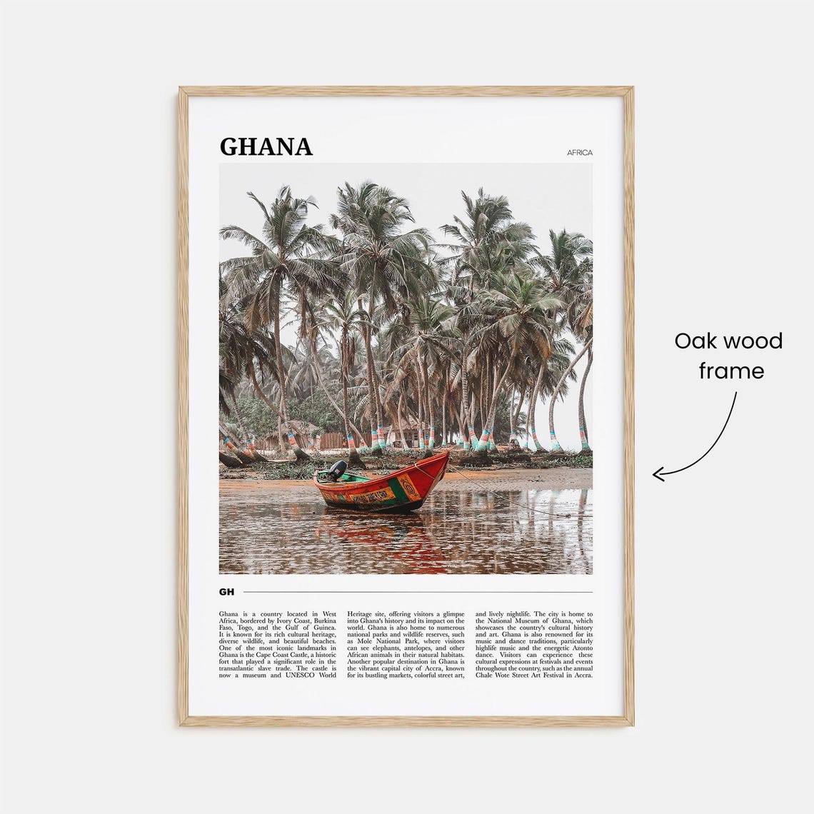 Ghana Travel Poster No 1 Ghana Wall Art Ghana Poster Print Ghana Photo Ghana Decor Africa - Image 3