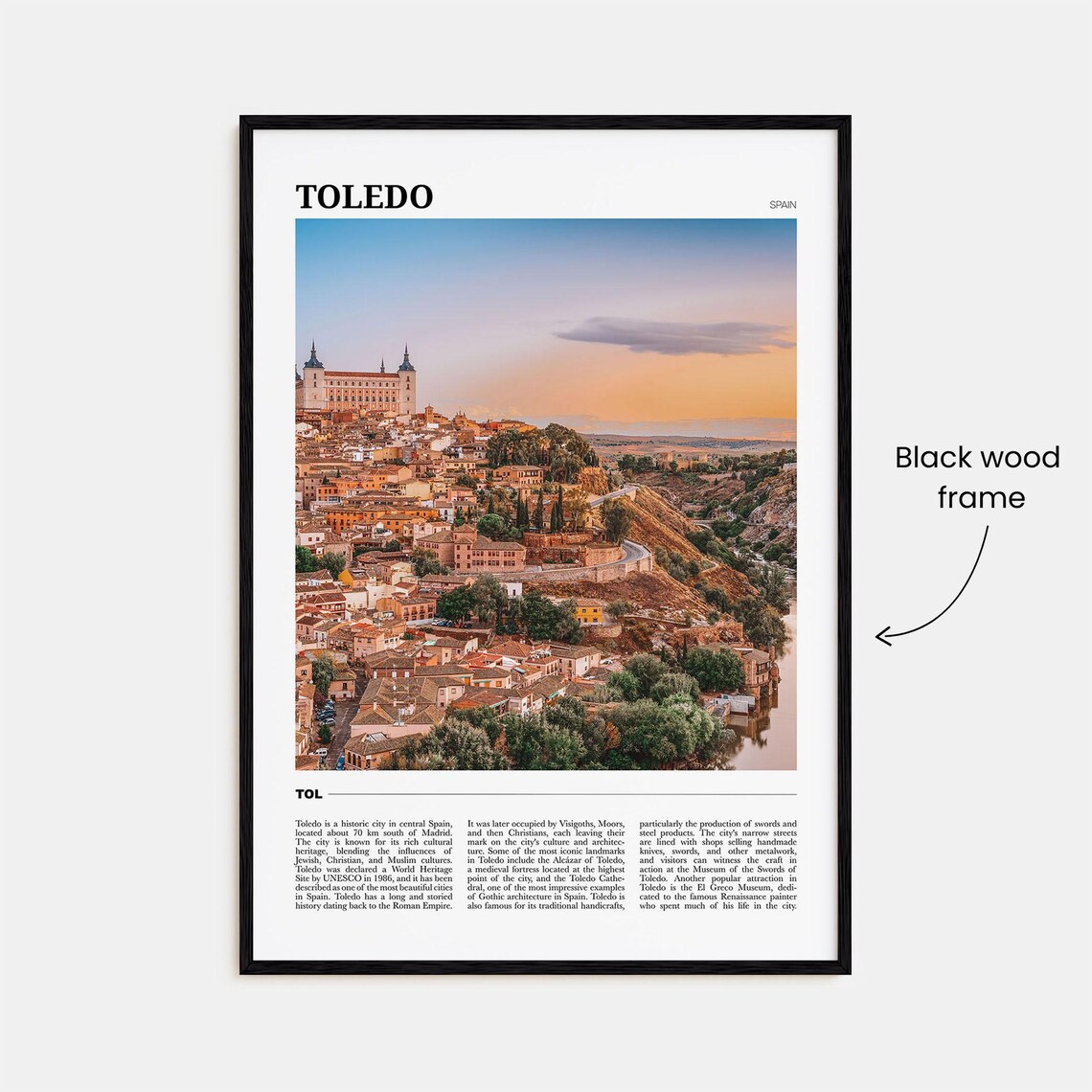 Toledo Travel Poster, Spain Wall Art Print - Image 2