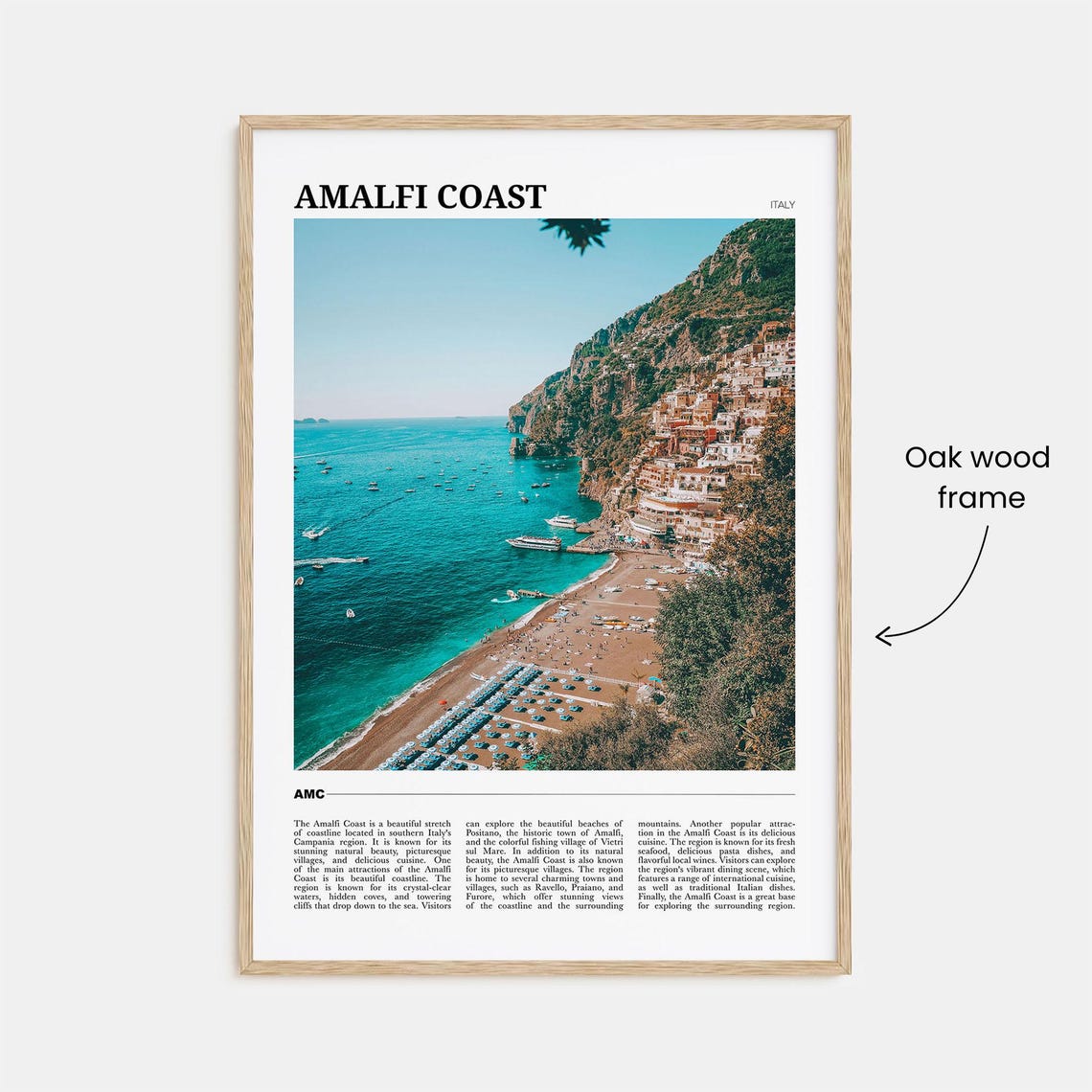 Amalfi Coast Italy Travel Poster - Image 3