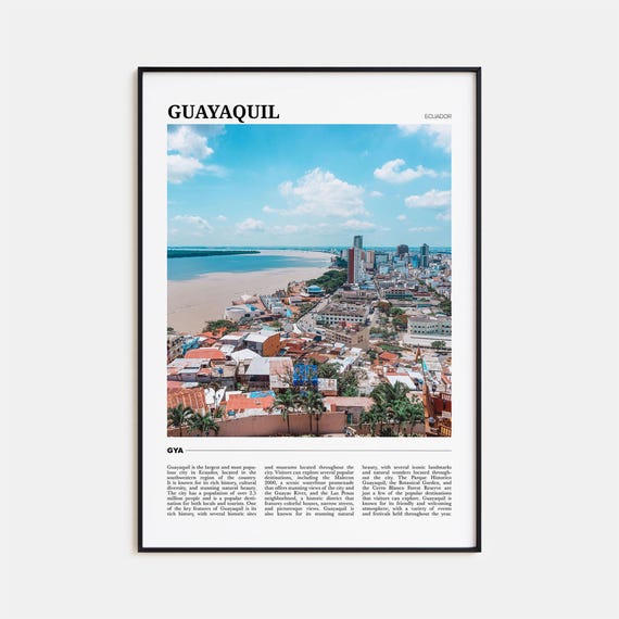 Guayaquil Travel Poster Guayaquil Wall Art Guayaquil Poster Print Guayaquil Photo Guayaquil Decor Ecuador