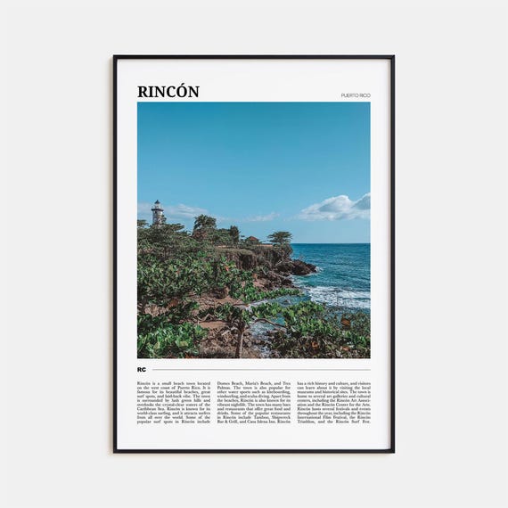 Rincon Travel Poster Rincn Wall Art Rincn Poster Print Rincn Photo Rincn Decor Puerto Rico