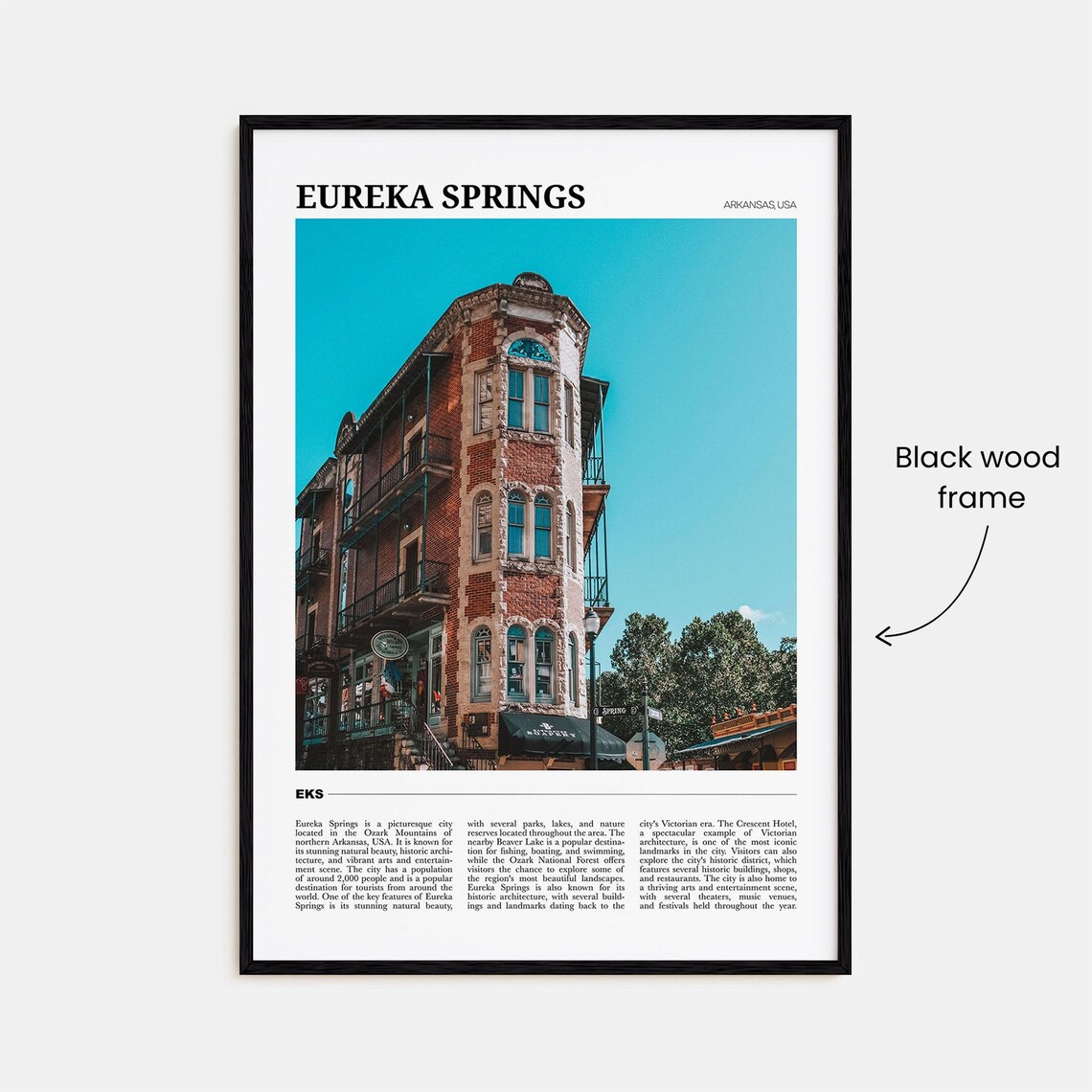 Eureka Springs Travel Poster, USA Wall Art Print - Image 2