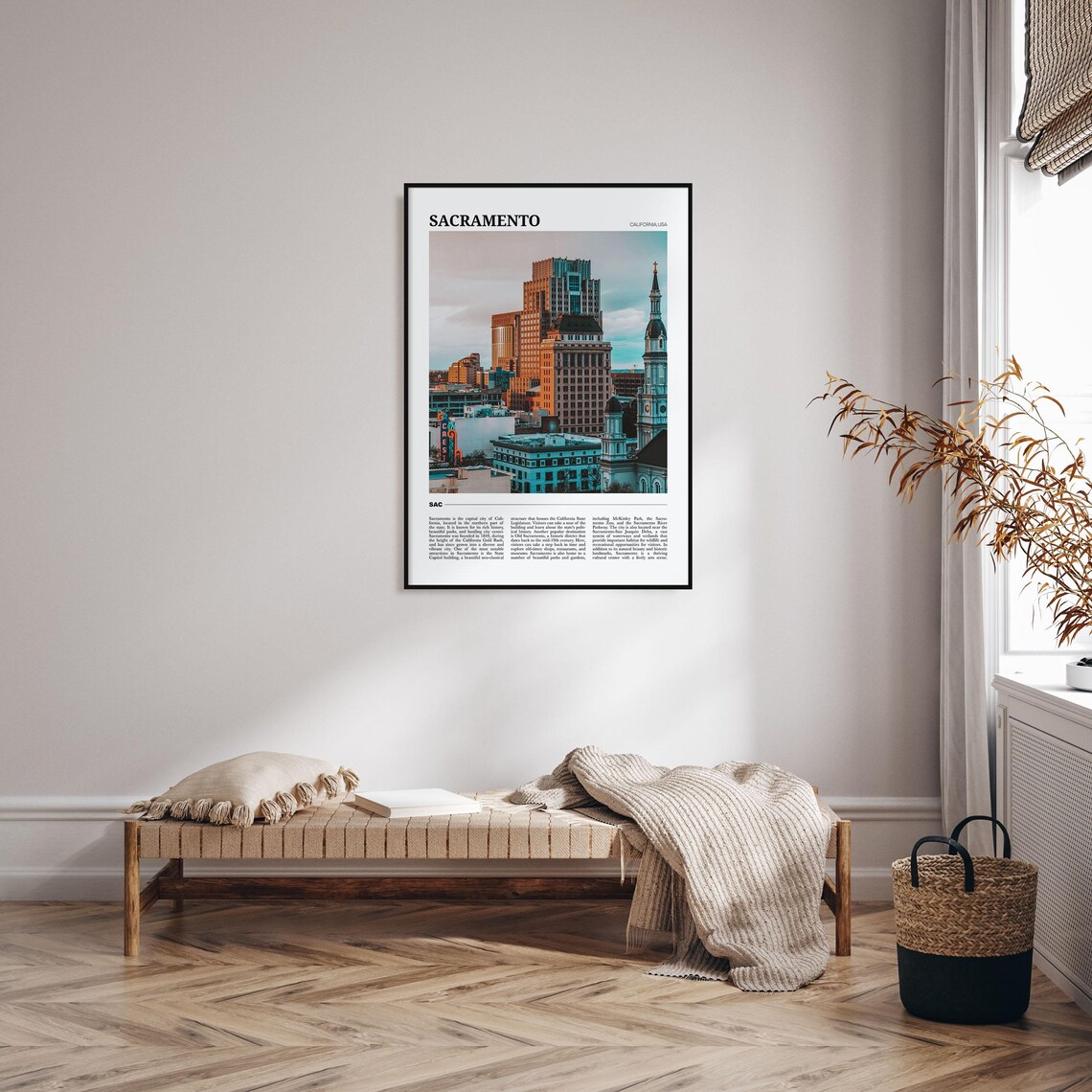 Sacramento Travel Poster, California Wall Art Print - Image 4